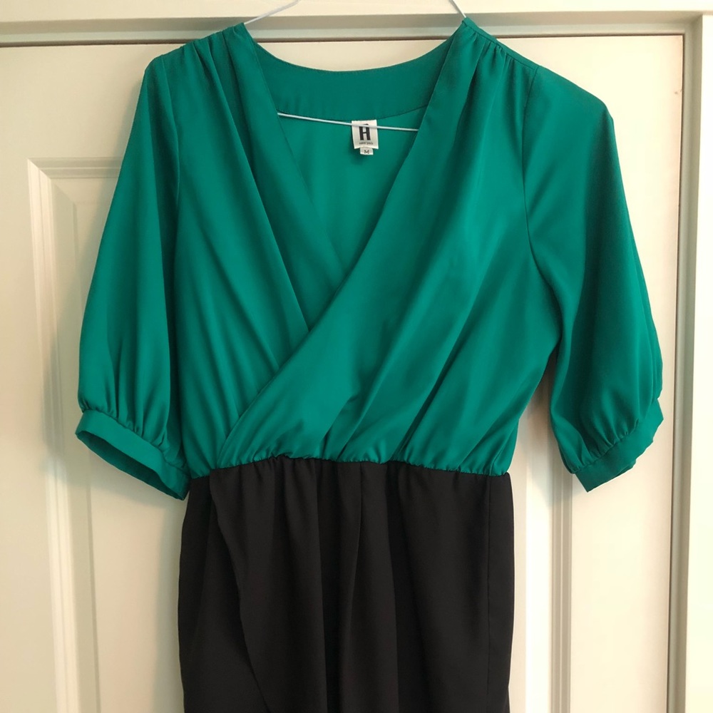 Silky two toned dress